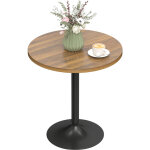Table de bar - homcom - table haute cuisine mange - debout - pieds antid�rapants - 60 cm - panneaux de ...