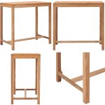 Table de bar de jardin 110x60x105 cm bois de teck solide - table de jardin - table en bois - table de ... Table de bar de jardin 110x60x105 cm bois de teck solide - table de jardin - table en bois - table de ...