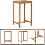 Table de bar de jardin 60x60x105 cm bois de teck solide - table de jardin - table de bar - teck massif ... Table de bar de jardin 60x60x105 cm bois de teck solide - table de jardin - table de bar - teck massif ...
