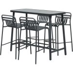 Table de bar mange debout en aluminium miami