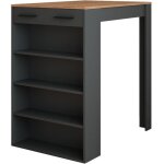 Table de bar repose, ch�ne dor� / anthracite, 67x100cm, vicco