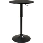 Table de bar ronde seti, table de bistrot, table pour manger debout, hauteur r�glable, base blanche, ...