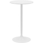 Homcom - table de bar ronde style contemporain dim. 60l x 60l x 102h cm blanc Homcom - table de bar ronde style contemporain dim. 60l x 60l x 102h cm blanc