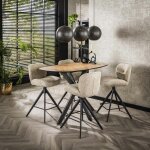Table bar teck bords arrondis motif chevron 140 cm maya Table bar teck bords arrondis motif chevron 140 cm maya