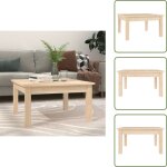 Table basse 55x55x30 cm bois massif de pin - table basse - meuble tv - table d'appoint - table ronde ...