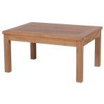 Table basse d'appoint ext�rieur en teck massif rectangulaire 80x60cm - 80x60x40 cm - kayu meuble