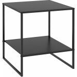 Table basse table d'appoint guéridon bout de canapé 2 niveaux acier noir Table basse table d'appoint guéridon bout de canapé 2 niveaux acier noir