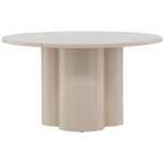 Table basse ronde en bois 80cm - beige - olivia