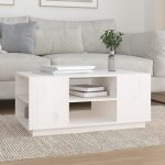 The living store - table basse blanc 90x49x40, 5 cm bois massif de pin - table basse blanche - meuble ... The living store - table basse blanc 90x49x40, 5 cm bois massif de pin - table basse blanche - meuble ...