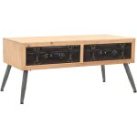 Table basse bois massif de sapin 115x55x50 cm vidaxl
