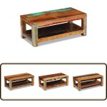 Table basse bois de rcupration massif 90x45x35 cm - table basse vintage - table basse design - table ...