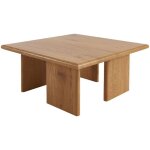 Table basse carr� effet ch�ne