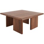 Table basse carré effet noyer 80 x 80cm Table basse carré effet noyer 80 x 80cm