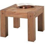 Table basse ch�ne carr�e 60cm lodge casita - 60x60x45 cm - kayu meuble