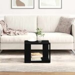Table basse ch�ne noir 40 x 40 x 30 cm bois d'ing�nierie vidaxl