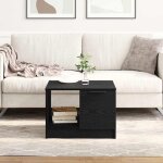 Table basse ch�ne noir 50 x 50 x 36 cm bois d'ing�nierie vidaxl