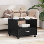 Table basse ch�ne noir 55 x 55 x 45 cm bois d'ing�nierie vidaxl