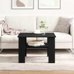 Table basse chêne noir 60 x 60 x 42 cm bois d'ingénierie vidaxl Table basse chêne noir 60 x 60 x 42 cm bois d'ingénierie vidaxl