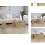 Table basse chne sonoma 150x50x35 cm bois d'ingnierie - table basse - meuble salon - table d'appoint ...