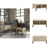 Table basse ch�ne sonoma 60x60x30 cm bois d'ing�nierie - table basse - meubles de salon - table d'appoint ...