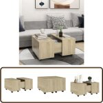 Vidaxl - table basse chêne sonoma 60x60x38 cm bois d'ingénierie - table basse - table d'appoint - table ... Vidaxl - table basse chêne sonoma 60x60x38 cm bois d'ingénierie - table basse - table d'appoint - table ...