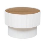 Atmosphera - table basse avec coffre 'enola' 55cm blanc
