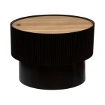 Atmosphera - table basse avec coffre 'enola' 55cm noir