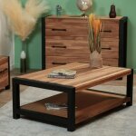 Table basse double plateau en chêne huilé ferscott 2 Table basse double plateau en chêne huilé ferscott 2