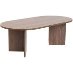 Table basse elain, charge max 20 kg, forme rectangulaire, 60x119x40h cm, noyer marron Table basse elain, charge max 20 kg, forme rectangulaire, 60x119x40h cm, noyer marron