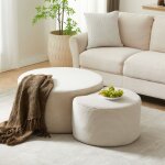 Table basse gigogne 2 pices, table d'appoint de salon / chambre, base antidrapante, mousse, 3232 + ...
