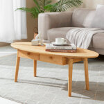 [en. casa] - table basse harbore bambou 37 x 100 x 48 cm