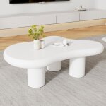 Table basse irrégulière forme nuage 97x67x32 cm laqué style moderne et minimaliste meuble salon table ... Table basse irrégulière forme nuage 97x67x32 cm laqué style moderne et minimaliste meuble salon table ...