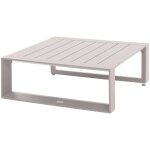 Hesperide - table basse de jardin carre allure avoine 79 x 79 x 30cm en aluminium - hespride