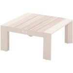 Hesperide - table basse de jardin carre vasion argile & lin 65 x 65cm en aluminium - hespride