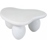 Table basse de jardin design forme organique effet b�ton lisse