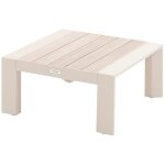 Hesperide - table basse de jardin petit mod�le en aluminium effet bois evasion