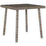 Vidaxl - table basse de jardin rectangulaire gris 40x40x37 cm rotin Vidaxl - table basse de jardin rectangulaire gris 40x40x37 cm rotin