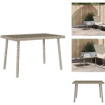 Vidaxl - table basse de jardin rectangulaire gris clair résine tressée - table basse de jardin - tables ... Vidaxl - table basse de jardin rectangulaire gris clair résine tressée - table basse de jardin - tables ...