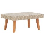 Table basse de jardin résine tressée beige - table basse jardin - mobilier de jardin - table extérieure ... Table basse de jardin résine tressée beige - table basse jardin - mobilier de jardin - table extérieure ...