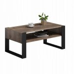 Table basse kaja, ch�ne colonial / noir, pour le salon de la chambre mk