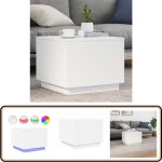 Table basse avec lumières led blanc 50x50x40 cm - table basse design - table basse led - table basse ... Table basse avec lumières led blanc 50x50x40 cm - table basse design - table basse led - table basse ...