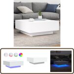 Table basse avec lumières led blanc 80x80x31 cm - table basse design - table basse led - table basse ... Table basse avec lumières led blanc 80x80x31 cm - table basse design - table basse led - table basse ...