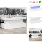 Table basse avec lumières led blanc 90x50x40 cm - table basse design - table basse led - table basse ... Table basse avec lumières led blanc 90x50x40 cm - table basse design - table basse led - table basse ...