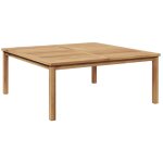 Table basse marron 110 x 110 x 45 cm bois de teck solide vidaxl