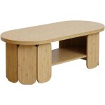 Oviala - table basse en mdf effet bois beige Oviala - table basse en mdf effet bois beige