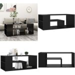 Table basse noir 100x50x40 cm bois d'ingénierie - table basse - meuble salon - table d'appoint - table ... Table basse noir 100x50x40 cm bois d'ingénierie - table basse - meuble salon - table d'appoint - table ...