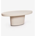 Table basse ovale 110x60 cm en ciment darwys sklum