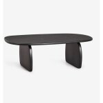 Table basse ovale 110x70 cm en bois de manguier agathe sklum