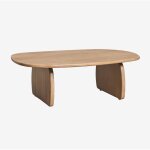 Table basse ovale 110x70 cm en bois de manguier agathe sklum
