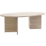 Table basse ovale en agglom�r� oscar
